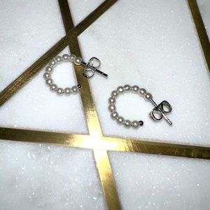 Pura Vida Pearl Hoop Earrings